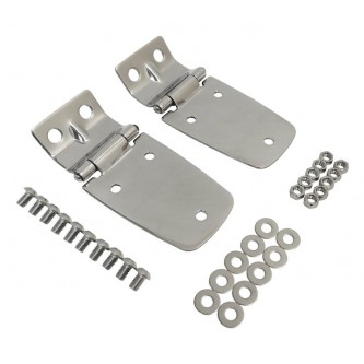 Hood Hinges Stainless for Jeep Wrangler TJ 1997-2006 Rough Trail RT34057