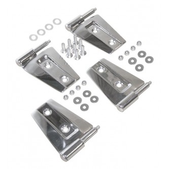 Door Hinge Set Stainless 2 Door for Jeep Wrangler JK 07-2018 Rough Trail RT34071