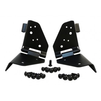 Windshield Hinge Kit Black Jeep CJ 76-86 Wrangler YJ 87-95 Rough Trail RT34096