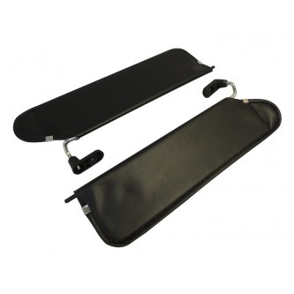 Sun Visor Set Black Jeep Wrangler TJ 2003-2006 RT52001 Rough Trail