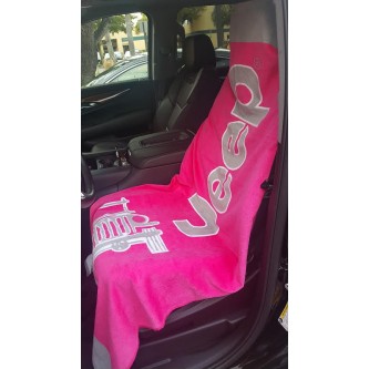 Seat Armour Pink Beach Towel Seat Cover for Jeep CJ Wrangler 1976-2018 JT2G100P