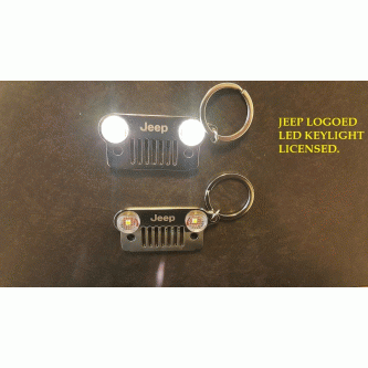 Grill Keychain with LED Lights Seat Armour KC100JEPS for Jeep Wrangler