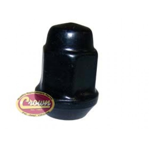 J4006956BLK Black Lug Nut 1/2-20 Capped Jeep Wranglers,Cherokee,Comanche,Grand Cherokee,Commander,Li