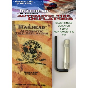 Aluminum Trailhead 15-40 PSI Single Automatic Tire Deflator SDHA